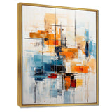 Colorful Mid Century Retro Reflections III - Abstract Canvas Wall Art