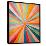 Colorful Mid Century Optical Serenade I - Abstract Canvas Wall Art