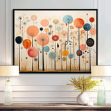 Colorful Mid Century Whimsical Wallpapers - Abstract Canvas Wall Art