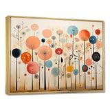 Colorful Mid Century Whimsical Wallpapers - Abstract Canvas Wall Art