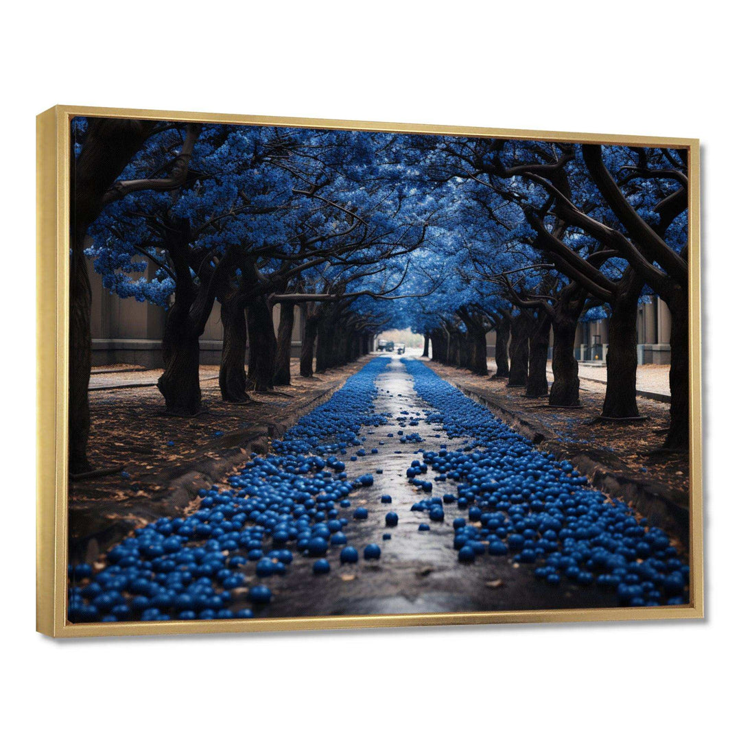 Monochrome Yellow And Grey Tree Symphony XI - Landscapes Canvas Wall Art