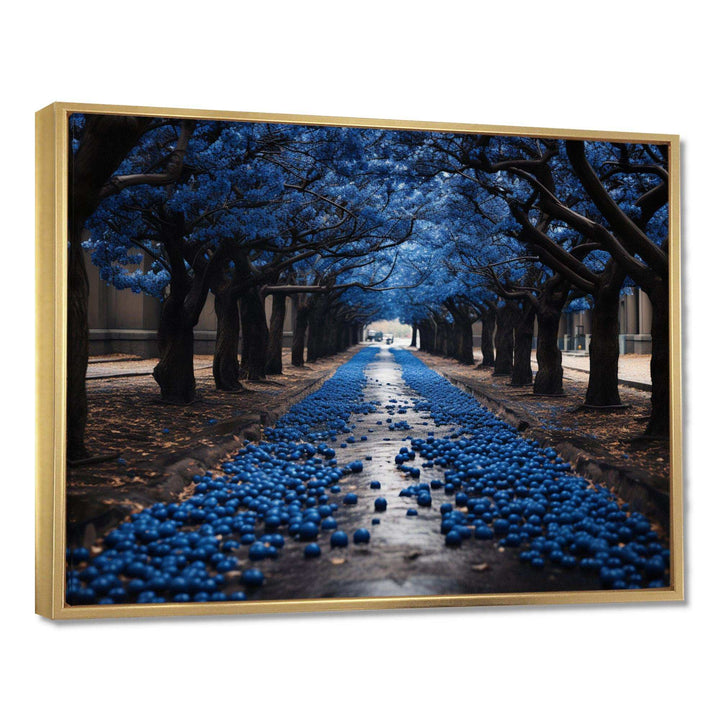 Monochrome Yellow And Grey Tree Symphony XI - Landscapes Canvas Wall Art