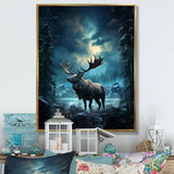 Blue Moose Celestial Journey - Moose Wall Decor