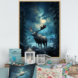 Blue Moose Celestial Journey - Moose Wall Decor