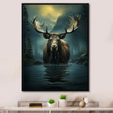 Blue Moose Coastal Wanderer - Moose Wall Decor