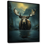 Blue Moose Coastal Wanderer - Moose Wall Decor
