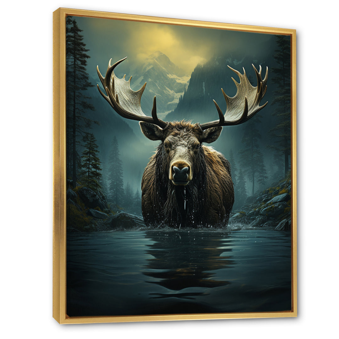 Blue Moose Coastal Wanderer - Moose Wall Decor