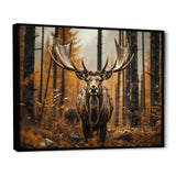 Brown Yellow Moose Earthly Essence - Moose Wall Art Prints