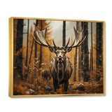 Brown Yellow Moose Earthly Essence - Moose Wall Art Prints