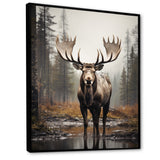 Brown Moose Monochrome Sands - Moose Wall Art Prints