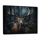 Black White Moose Portrait - Black Moose Wall Art