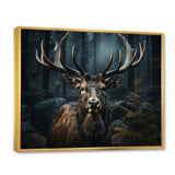 Black White Moose Portrait - Black Moose Wall Art