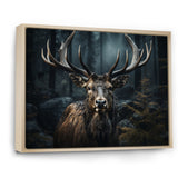 Black White Moose Portrait - Black Moose Wall Art