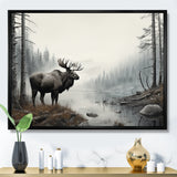 Grey Moose Tranquil Tones - Moose Home Decor Art