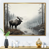 Grey Moose Tranquil Tones - Moose Home Decor Art