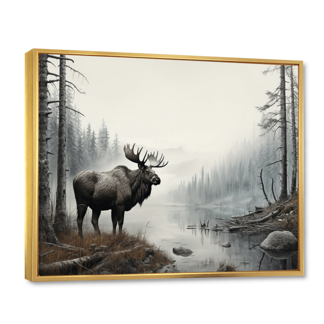Grey Moose Tranquil Tones - Moose Home Decor Art