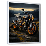 Yellow Black Motorcycle Wanderlust - Motorcycle Canvas Wall Art