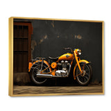 Orange Black Motorcycle Road Rhythms I - Motorcycle Canvas Wall Art