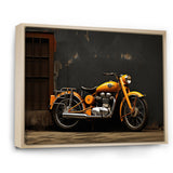 Orange Black Motorcycle Road Rhythms I - Motorcycle Canvas Wall Art