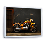 Orange Black Motorcycle Road Rhythms I - Motorcycle Canvas Wall Art