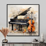 Music Melancholy Melodies Subdued - Music Canvas Wall Art