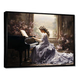 Grey Beige Music Melodic Harmony - Music Canvas Wall Art