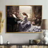 Grey Beige Music Melodic Harmony - Music Canvas Wall Art