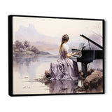 Grey Purple Music Melodic Harmony - Music Canvas Wall Art