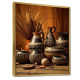 Native Art Pottery Serenity I - People Canvas Wall Art