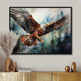 Native Art Spirit Of Eagle - People Canvas Wall Art