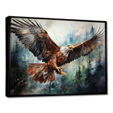 Native Art Spirit Of Eagle - People Canvas Wall Art