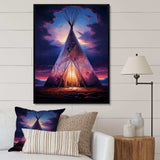 Native Tipi Sacred Visions - People Canvas Wall Art