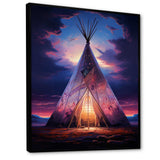 Native Tipi Sacred Visions - People Canvas Wall Art