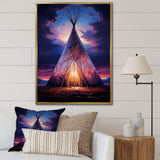 Native Tipi Sacred Visions - People Canvas Wall Art