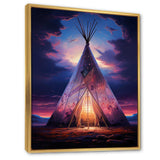 Native Tipi Sacred Visions - People Canvas Wall Art