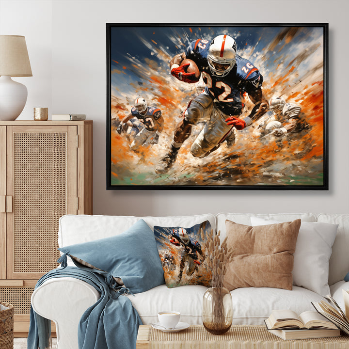 Football The Winning I - Football Canvas Wall Art
