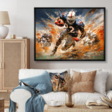 Football The Winning I - Football Canvas Wall Art