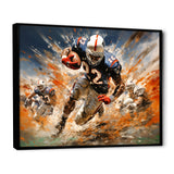 Football The Winning I - Football Canvas Wall Art