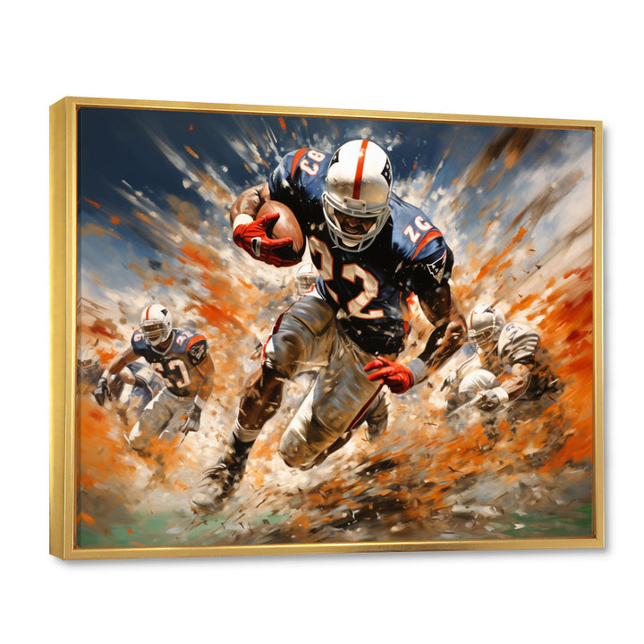 Football The Winning I - Football Canvas Wall Art