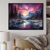 Northern Lights Arctic Aurora - Landscapes Canvas Wall Art