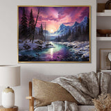 Northern Lights Arctic Aurora - Landscapes Canvas Wall Art