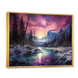 Northern Lights Arctic Aurora - Landscapes Canvas Wall Art