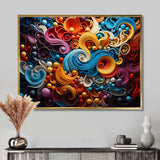 Opt Art Vibrant Illusions I - Abstract Canvas Wall Art