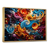 Opt Art Vibrant Illusions I - Abstract Canvas Wall Art