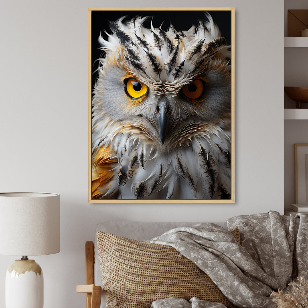 Grey Owl Animal Monochrome National - Owl Wall Decor