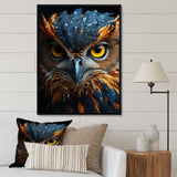 Brown Owl Animal Portrait - Owl Wall Decor