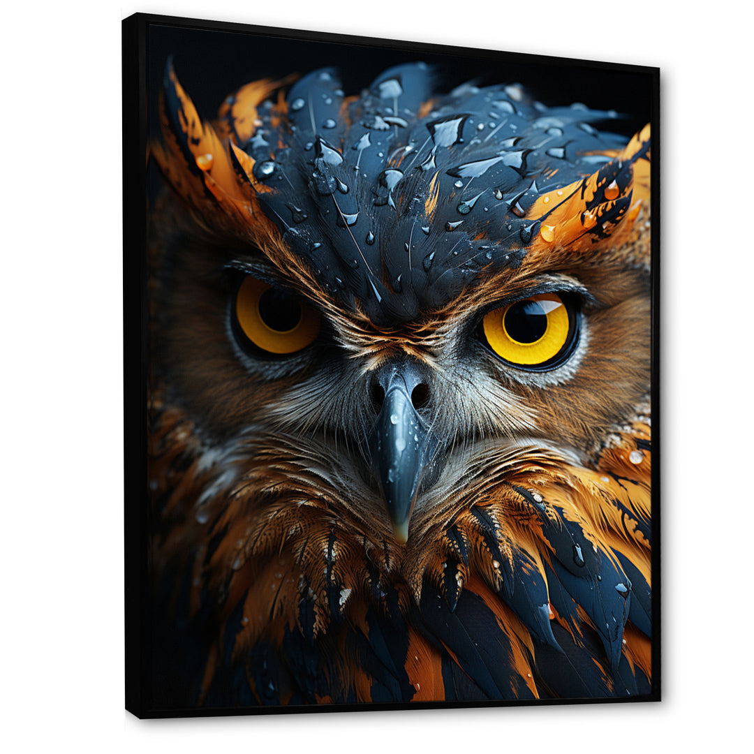 Brown Owl Animal Portrait - Owl Wall Decor