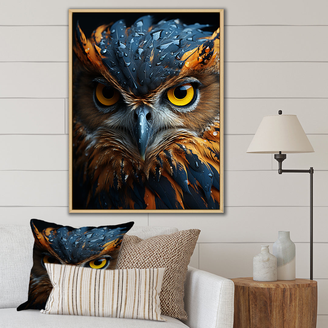 Brown Owl Animal Portrait - Owl Wall Decor