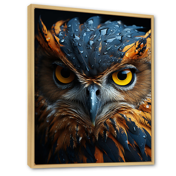 Brown Owl Animal Portrait - Owl Wall Decor
