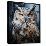 Grey Owl Nights Watch I - Animals Canvas Wall Art